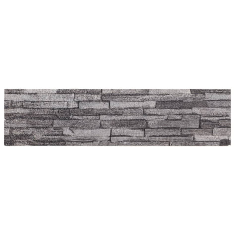 Paneles de pared 3D 14 unidades EPS gris antracita 100x25
