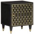 Mesitas de noche 2 uds madera maciza de mango 40x33x46