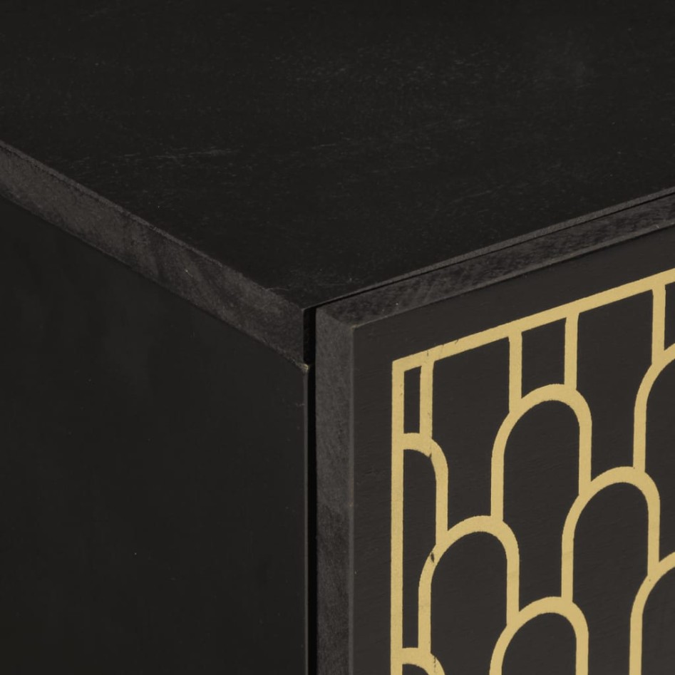 Mesitas de noche 2 uds madera maciza de mango 40x33x46