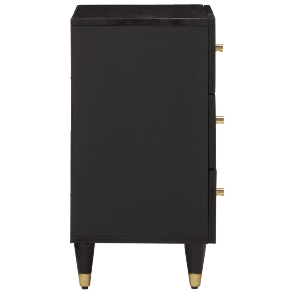 Mesita de noche madera maciza de mango 50x33x60