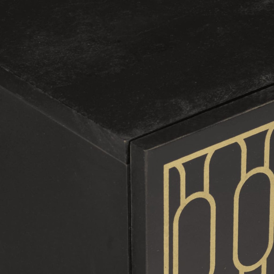 Mesita de noche madera maciza de mango 50x33x60