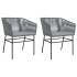 Sillones de jardín con cojines 2 uds ratán sintético