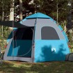 Tienda de campaña cabaña 4 personas apertura rápida azul