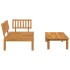 Set de sofás de palets de jardín 2 pzas madera maciza de