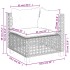 Set de muebles de jardín 6 pzas y cojines ratán sintético