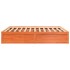 Cama sin colchón madera maciza de pino marrón cera 180x200