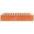 Cama sin colchón madera maciza de pino marrón cera 140x200