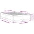 Cama sin colchón madera maciza de pino marrón cera 120x200