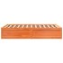 Estructura de cama sin colchón madera maciza marrón 120x190