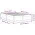 Estructura de cama sin colchón madera maciza marrón 120x190