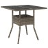 Set comedor jardín 5 pzas y cojines ratán sintético vidrio