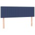 Cama box spring con colchón tela azul 140x190