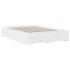 Cama con cajones madera de ingeniería blanco 120x200