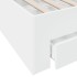 Cama con cajones madera de ingeniería blanco 120x200