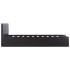 Cama canapé hidráulica cuero sintético negro 120x200