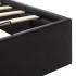 Cama canapé hidráulica cuero sintético negro 120x200