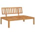 Set de sofás de palets de jardín 5 pzas madera maciza de