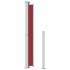 Toldo lateral retráctil para patio rojo 220x500