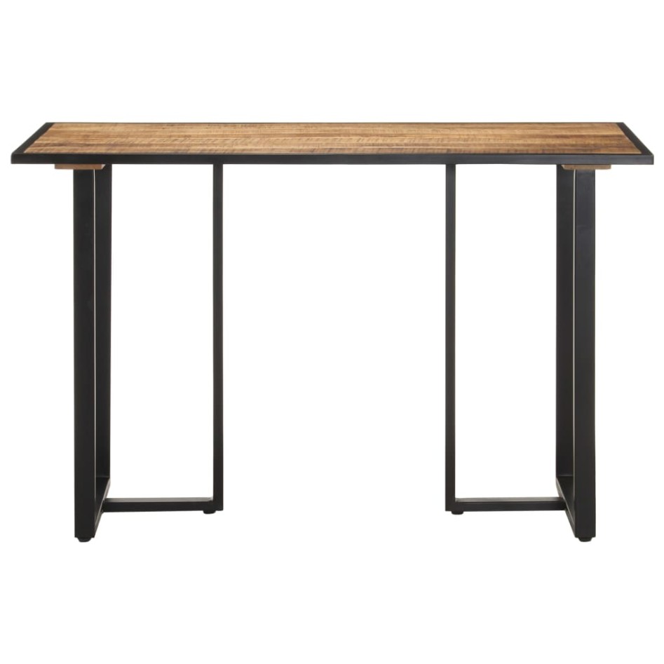 Mesa de comedor de madera maciza de mango rugosa 120