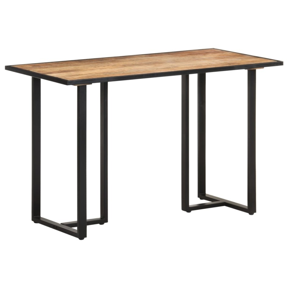 Mesa de comedor de madera maciza de mango rugosa 120