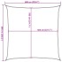 Toldo de vela poliéster oxford 100% arena 6x6