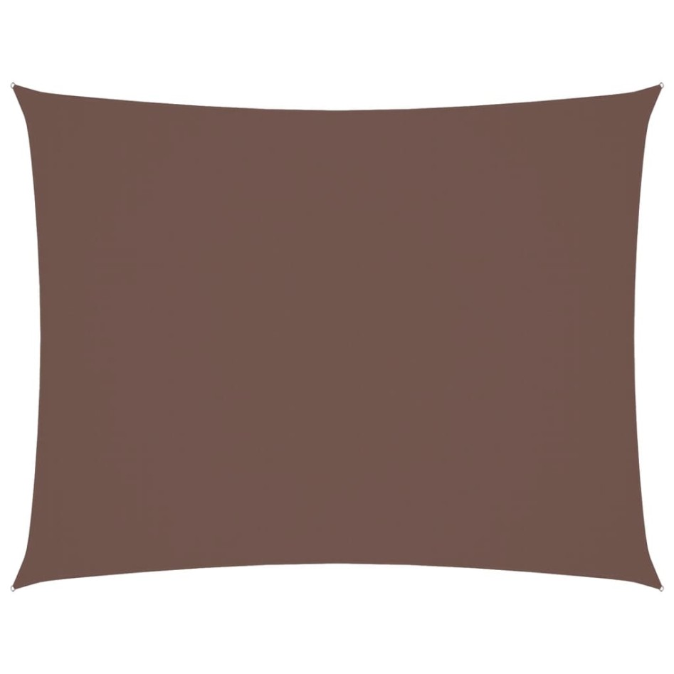 Toldo de vela rectangular tela oxford marrón 5x7