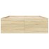 Estructura de cama madera de ingeniería roble Sonoma 140x200