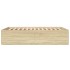 Estructura de cama madera de ingeniería roble Sonoma 140x200