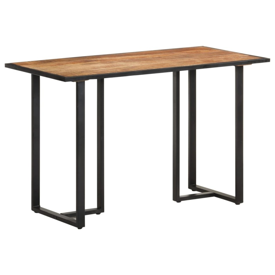 Mesa de comedor de madera maciza de mango rugosa 120