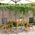 Sillas de jardín 2 uds madera maciza de acacia y ratán PE