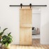 Puerta corredera con herrajes madera maciza de pino 70x210