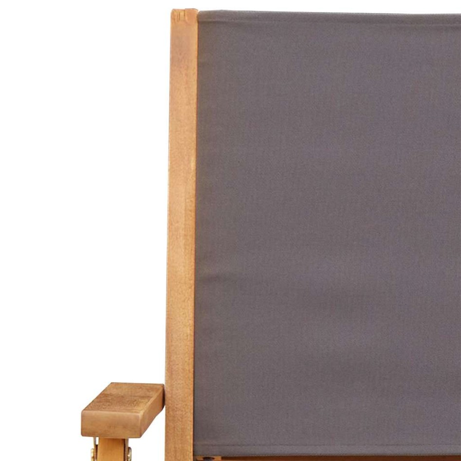 Sillas de jardín 2 uds madera maciza acacia y tela