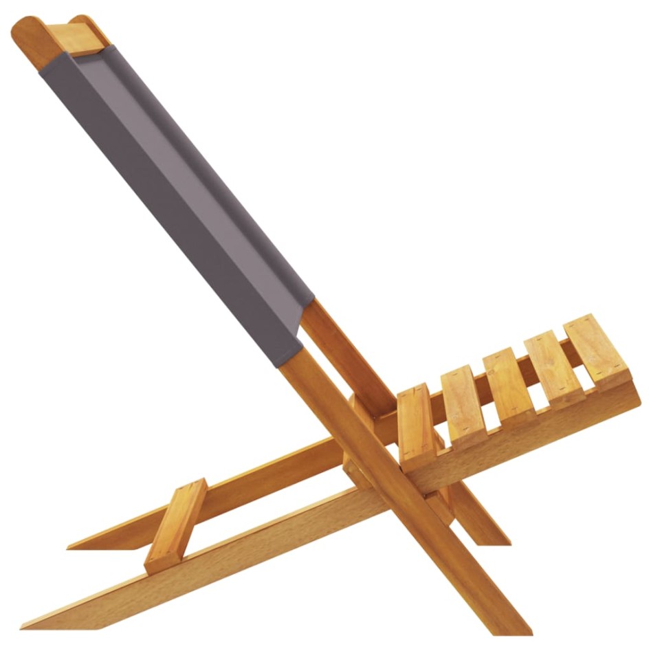 Sillas de jardín 2 uds madera maciza acacia y tela