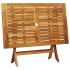 Set de comedor jardín 5 pzas polipropileno madera maciza