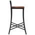 Taburetes altos 2 uds madera maciza de