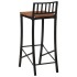 Taburetes altos 2 uds madera maciza de