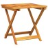 Set de comedor de jardín plegable 3 pzas madera maciza