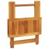 Set de comedor de jardín plegable 3 pzas madera maciza