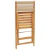 Set de comedor jardín 5 pzas polipropileno madera maciza