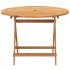 Set de comedor jardín 5 pzas tela madera maciza estampado