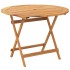 Set de comedor jardín 5 pzas tela madera maciza estampado