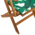 Set de comedor jardín 5 pzas tela madera maciza estampado