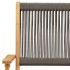 Set de comedor jardín 5 pzas polipropileno madera maciza