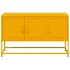 Mueble para TV de acero amarillo mostaza 100,5x39x60,5