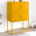 Aparador de acero amarillo mostaza 68,5x38,5x107