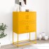 Aparador de acero amarillo mostaza 68,5x38,5x107