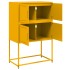 Aparador de acero amarillo mostaza 68,5x38,5x107
