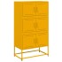 Aparador de acero amarillo mostaza 68,5x38,5x123,5