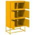 Aparador de acero amarillo mostaza 68,5x38,5x123,5