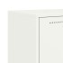 Aparador de acero blanco 68,5x38,5x123,5